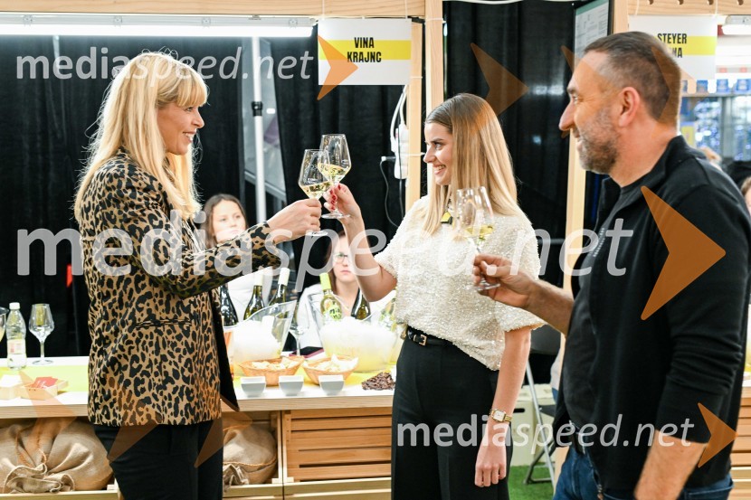  Darja Lesjak, center manager, Citycenter Celje;  Maruša Mukenauer, Vino Mukenauer;  Borut  Cvetko, kreativni direktor, Mediaspeed d.o.o.Pubec v Citycentru Celje