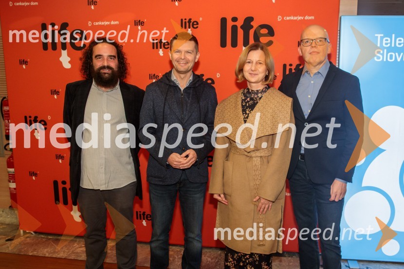   Jure Novak, generalni direktor, Cankarjev dom; mag. Boštjan Škufca Zaveršek, podpredsednik uprave, Telekom Slovenija;  Andreja Lenart, direktorica centralnega marketinga, Telekom Slovenija;  Simon Popek, programski direktor, festival LIFFe35. LIFFe, zaključek festivala