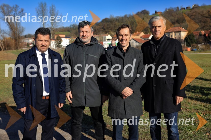  Janez Magyar, župan, Občina Lendava;  ... ;  ... ;  Črtomir Remec, direktor Stanovanjskega skladaTemeljni kamen za prihodnost, Lendava dobiva nova stanovanja