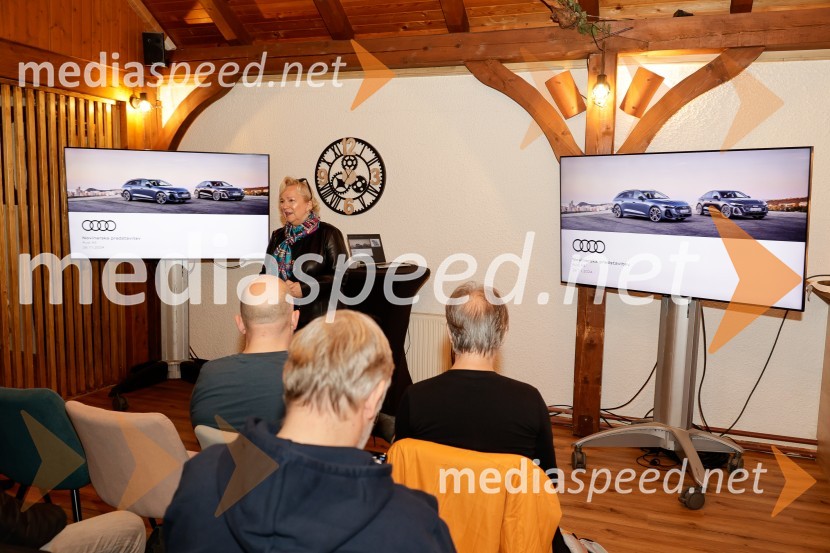 Sabrina Pečelin, vodja odnosov z javnostmi pri Porsche Slovenija d.o.o.Novi Audi A5, slovenska predstavitev