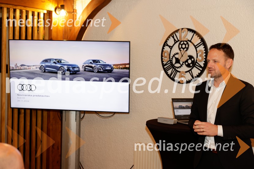  Franci Bolta, direktor znamke Audi pri podjetju Porsche Slovenija d.o.o.Novi Audi A5, slovenska predstavitev