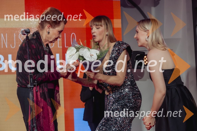  Elza Budau, slovenska tekstopiska, pesnica in pisateljica;  Petra Windschnurer, urednica mode in lepote, Elle;  Ajda Gregorc,  izvršna urednica Elle Slovenija in vodja dogodkov na Adria Media LjubljanaElle Style Awards 2024