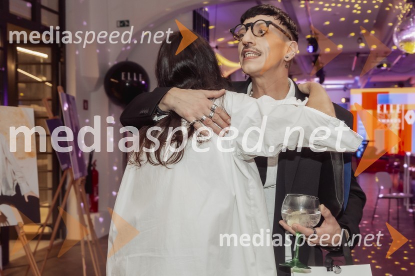  Vesna Milek, novinarka in publicistka;  Matjaž Plošinjak, modni oblikovalecElle Style Awards 2024