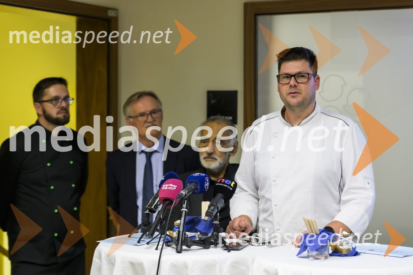  ... ;  Dragan Todorović, gostujoči profesor strežbe iz Turističko-ugostiteljske šole Split;  Dušan Erjavec, ravnatelj, Srednja šola za gostinstvo in turizem Maribor;  Ivica Katić, hrvaški chefNovinarska konferenca z dalmatinsko kulinariko, Srednja šola za gostinstvo in turizem Maribor