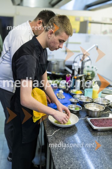 Novinarska konferenca z dalmatinsko kulinariko, Srednja šola za gostinstvo in turizem Maribor