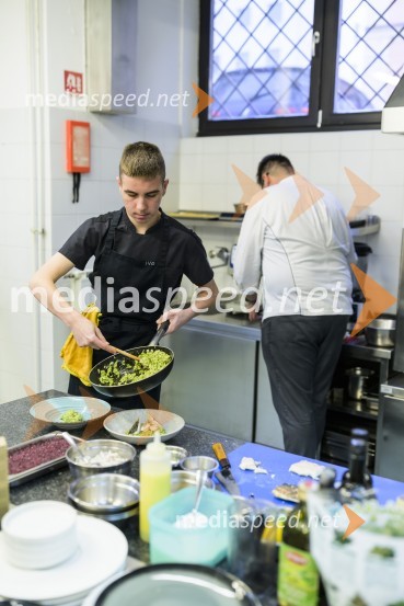 Novinarska konferenca z dalmatinsko kulinariko, Srednja šola za gostinstvo in turizem Maribor