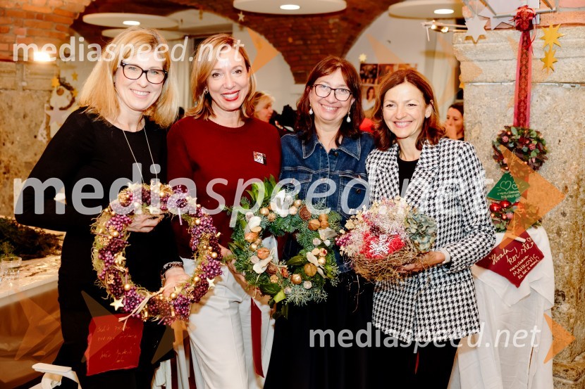  Andreja Comino, novinarka; mag. Ladeja Godina Košir, voditeljica platforme Circular Change, sopredsedujoča AmCham Komisiji za krožno gospodarstvo in delitveno ekonomijo;  Branka Strmole Ukmar, Waldorfska šola Ljubljana; dr. Maja Zalaznik, nekdanja ministrica za izobraževanje, znanost in športPletenje venčkov na Waldorfski šoli Ljubljana