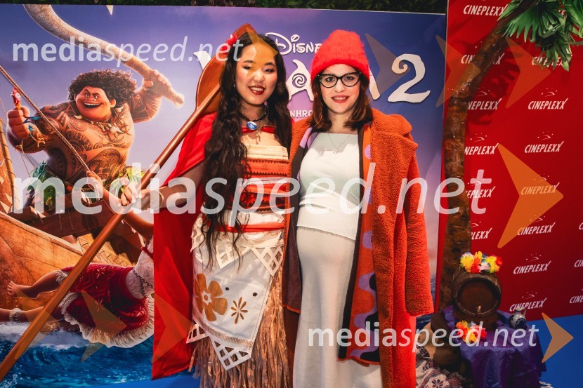  Val Mandz, cosplayer ;  ... Vaiana 2, premiera animiranega filma v Cineplexx Ljubljana