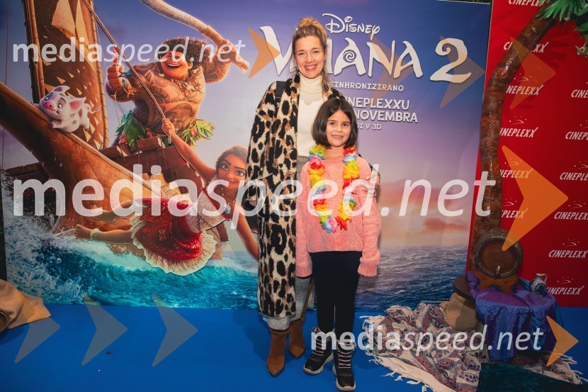  Antea Mramor Bitenc;  Ula Sijaj BitencVaiana 2, premiera animiranega filma v Cineplexx Ljubljana