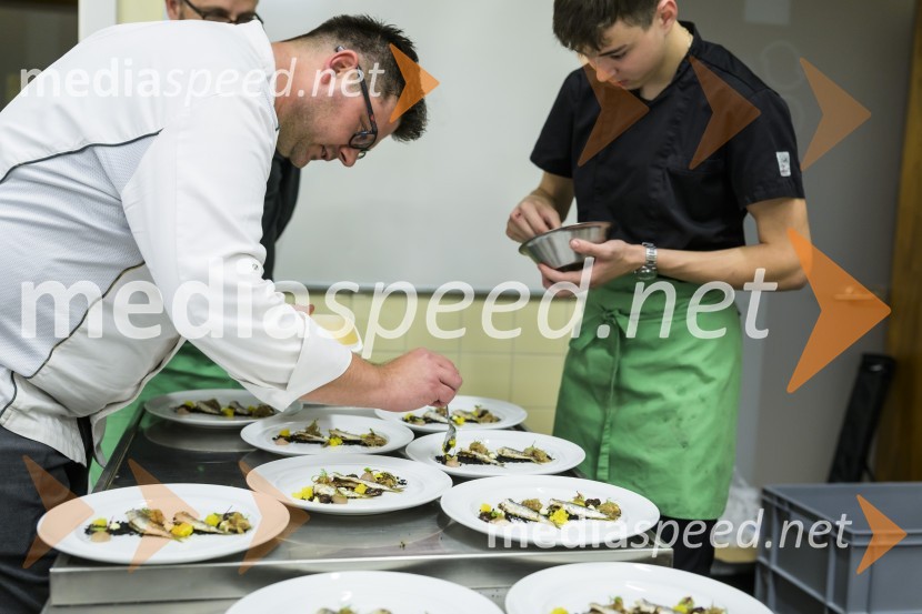  Ivica Katić, hrvaški chef;  ... Večerja s kuharji iz Splita na Srednji šoli za gostinstvo in turizem Maribor