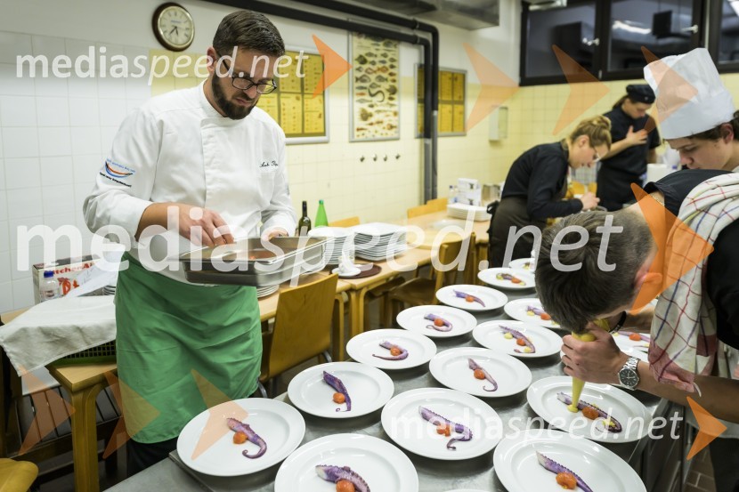 Večerja s kuharji iz Splita na Srednji šoli za gostinstvo in turizem Maribor