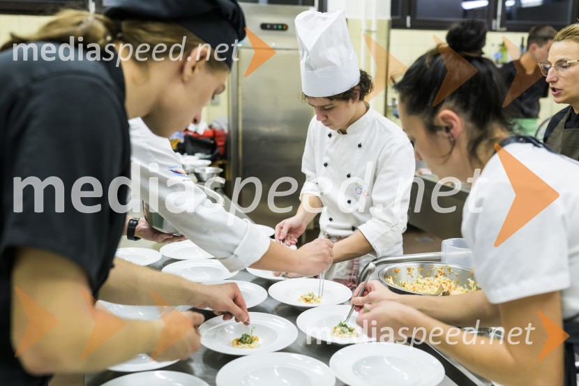 Večerja s kuharji iz Splita na Srednji šoli za gostinstvo in turizem Maribor