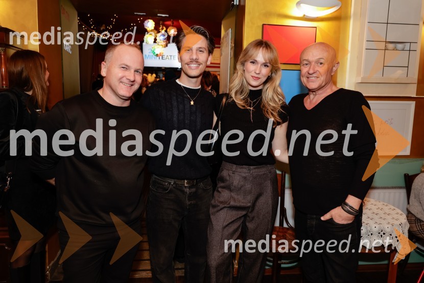  ... ;  Marko Subotic;  Melani Mekicar, radijska in televizijska voditeljica;  ... Samo še enkrat gremo spat, premiera v Mini teatru