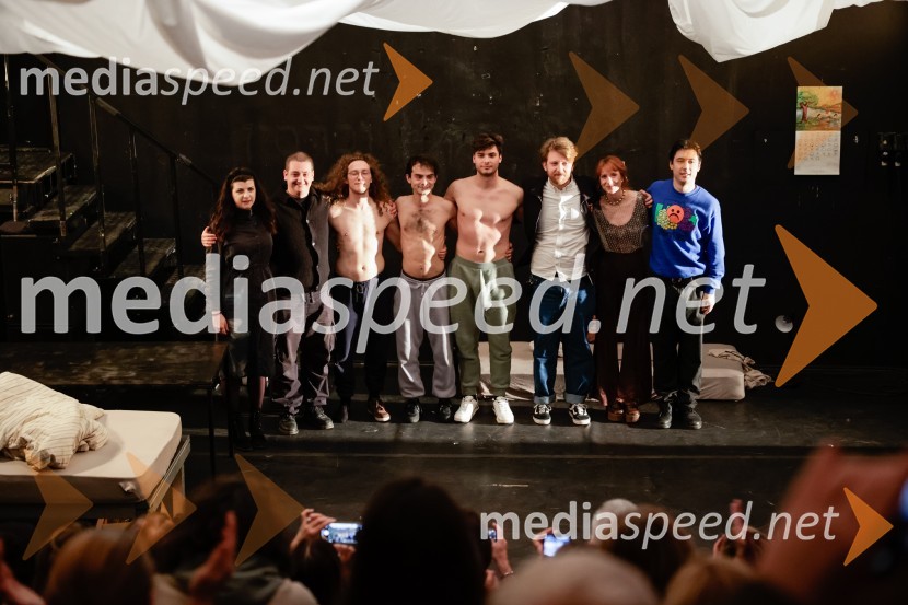  Nika  Dolgan, kustosinja;  Domen Lušin, oblikovalec svetlobe;  Filip  Mramor, igralec;  Daniel Petković;  Svit Stefanija, igralec;  Jernej Potočan, režiser;  Varja  Hrvatin, dramaturginja;  Dan Pikalo, scenografSamo še enkrat gremo spat, premiera v Mini teatru