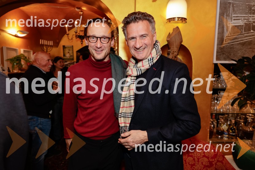  Marko  Mandić, igralec;  Milan Martin Cvikl, viceguverner Banke SlovenijeSamo še enkrat gremo spat, premiera v Mini teatru