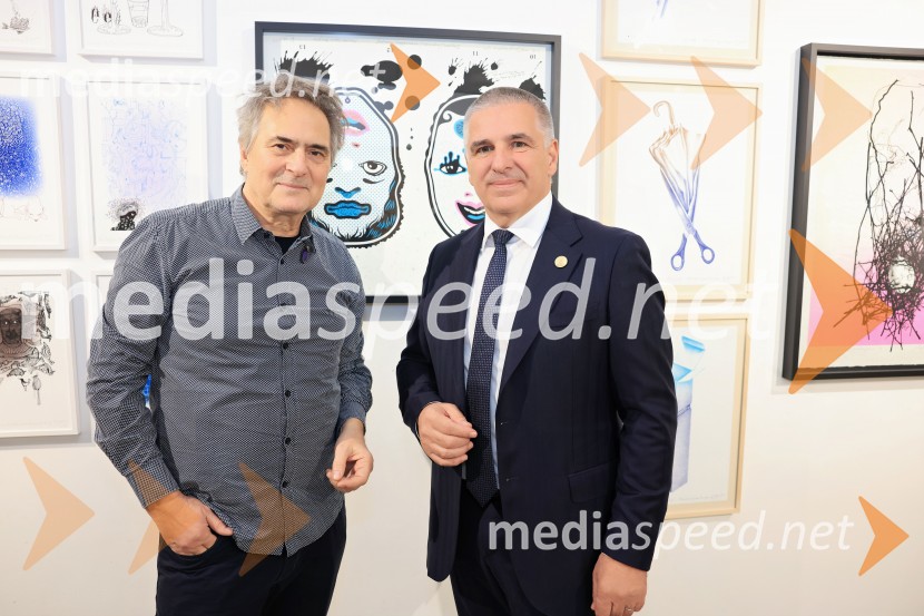  Radovan Jenko, umetnik;  Marko Lotrič, predsednik, Državni svetV Londonu razstava Radovana Jenka in razprava o prihodnosti trajnostne prenove urbanih območij