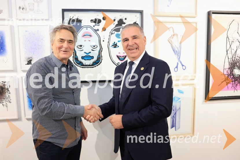  Radovan Jenko, umetnik;  Marko Lotrič, predsednik, Državni svetV Londonu razstava Radovana Jenka in razprava o prihodnosti trajnostne prenove urbanih območij