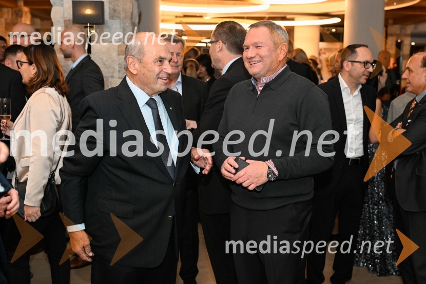 dr. Roman Glaser, častni predsednik, Štajerska gospodarska zbornica;  Matjaž Kek, selektor slovenske nogometne reprezentanceŠtajerska gospodarska odličnost 2024