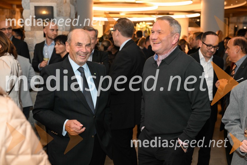 dr. Roman Glaser, nekdanji častni predsednik, Štajerska gospodarska zbornica;  Matjaž Kek, selektor slovenske nogometne reprezentanceŠtajerska gospodarska odličnost 2024