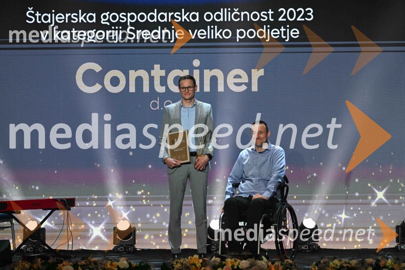  Garibaldi Ravnak, direktor, Container d.o.o.;  Bogdan Kronovšek, direktor in lastnik podjetja KronotermŠtajerska gospodarska odličnost 2024