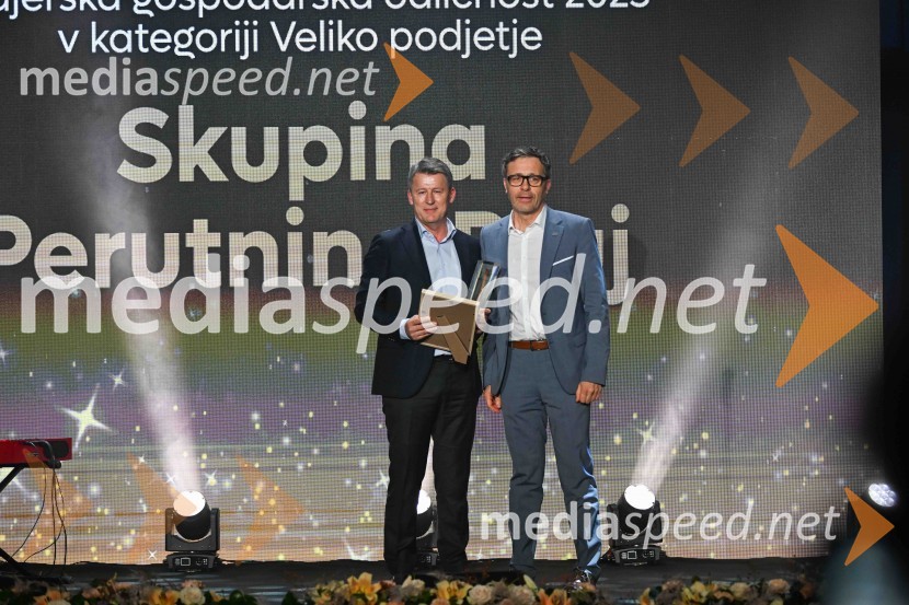 Enver Šišić, direktor skupine Perutnina Ptuj, d.o.o.;  Andrej Kolmanič, glavni izvršni direktor Skupine ImpolŠtajerska gospodarska odličnost 2024