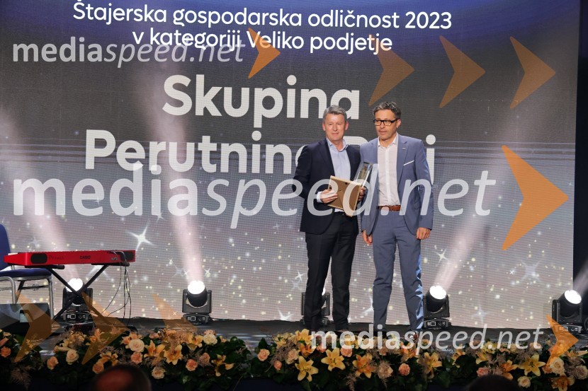  Enver Šišić, direktor skupine Perutnina Ptuj, d.o.o.;  Andrej Kolmanič, glavni izvršni direktor Skupine ImpolŠtajerska gospodarska odličnost 2024