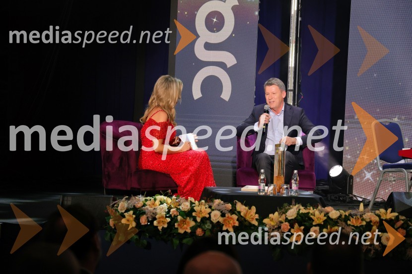  Bernarda Žarn, voditeljica;  Enver Šišić, direktor skupine Perutnina Ptuj, d.o.o.Štajerska gospodarska odličnost 2024