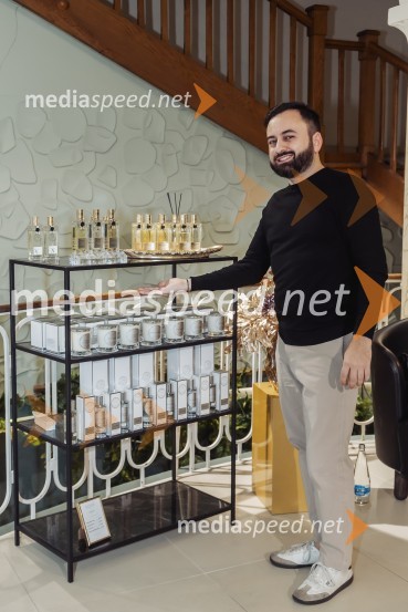  Damien Flynn, mbasador znamke, Nicolai Parfumeur CreateurVečer gurmanskih dišav z Nicolai Parfumeur Createur v Ikona Ljubljana