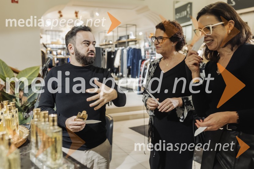  Damien Flynn, mbasador znamke, Nicolai Parfumeur Createur;  ... ;  ... Večer gurmanskih dišav z Nicolai Parfumeur Createur v Ikona Ljubljana