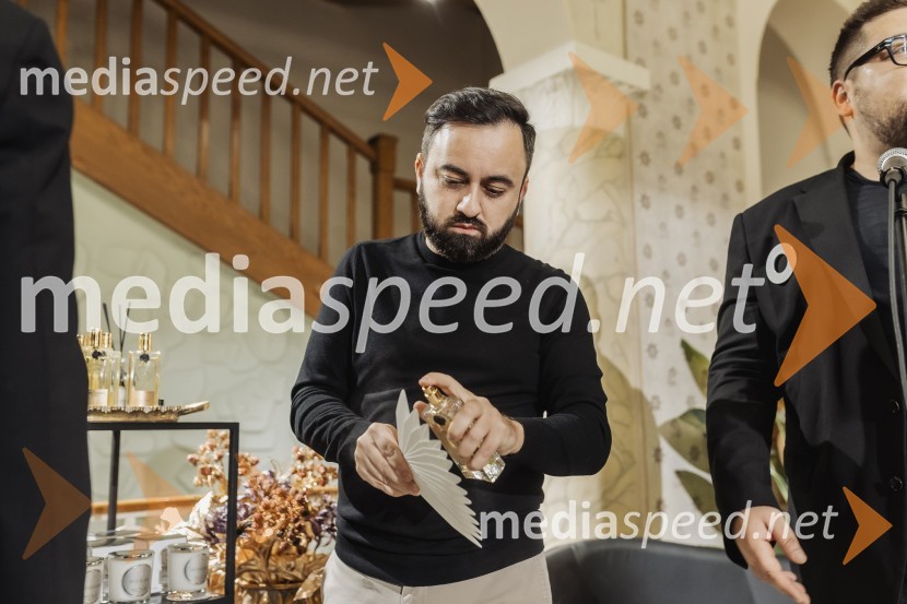  Damien Flynn, mbasador znamke, Nicolai Parfumeur CreateurVečer gurmanskih dišav z Nicolai Parfumeur Createur v Ikona Ljubljana