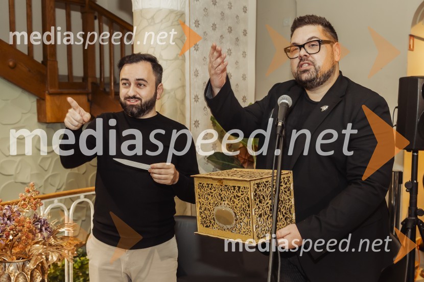  Damien Flynn, mbasador znamke, Nicolai Parfumeur Createur;  Nejc Simšič, novinarVečer gurmanskih dišav z Nicolai Parfumeur Createur v Ikona Ljubljana