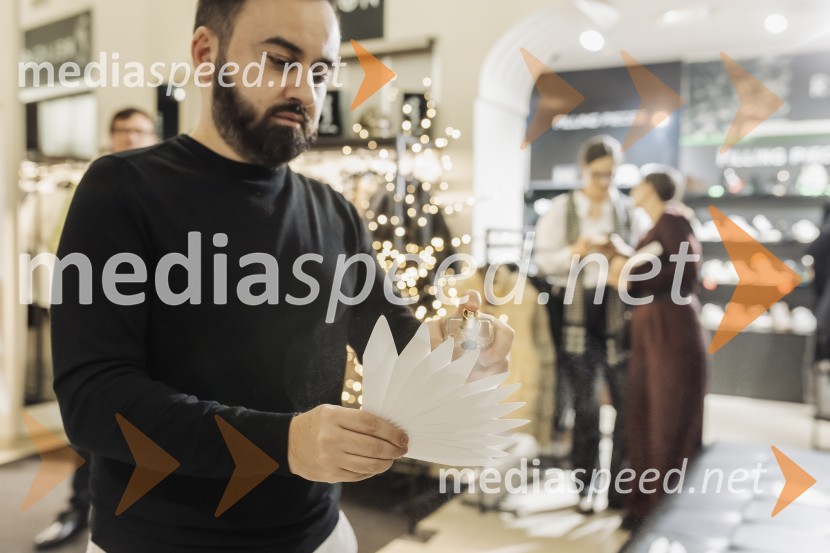  Damien Flynn, mbasador znamke, Nicolai Parfumeur CreateurVečer gurmanskih dišav z Nicolai Parfumeur Createur v Ikona Ljubljana