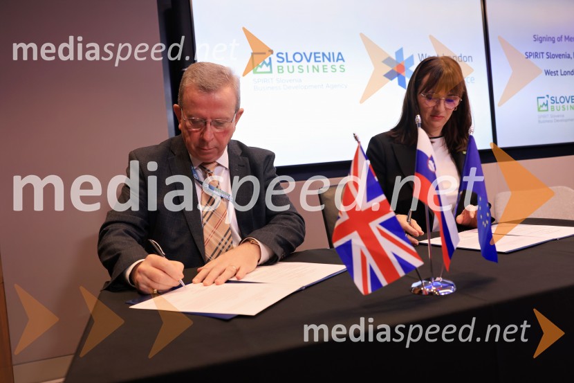  Alan Rides, CEO, West London Chambers  of Commerce;  Tamara Zajec Balažič, namestnica direktorja, SPIRIT SlovenijaPoslovna konferenca BSCC na londonski borzi