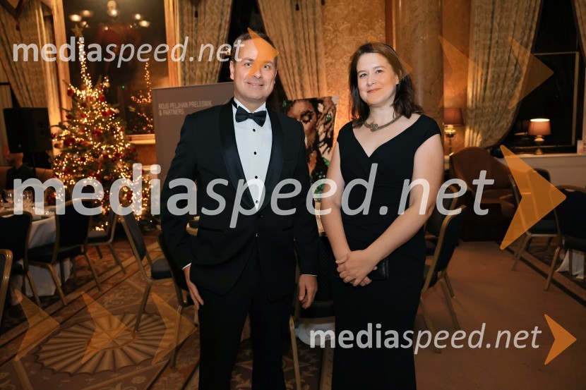  Peter  Ribarič, direktor, Planet GV d.o.o; dr. Vita Godec, direktorica, Lenis farmacevtika d.o.o., zmagovalka AmCham Top Potential of the Year 2018Christmas Gala 2024, dogodek Britansko - slovenske gospodarske zbornice