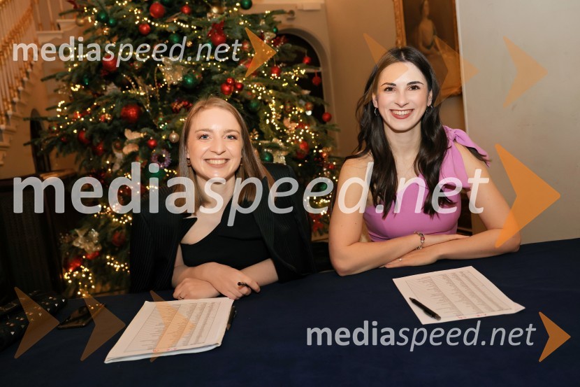  Špela Drobnič Rener, Britansko-slovenska gospodarska zbornica;  Tara Pleško, Britansko-slovenska gospodarska zbornicaChristmas Gala 2024, dogodek Britansko - slovenske gospodarske zbornice
