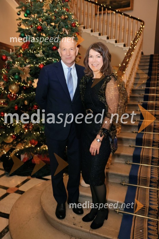  Michael Plaut, Director for Wales;  Julia PlautChristmas Gala 2024, dogodek Britansko - slovenske gospodarske zbornice