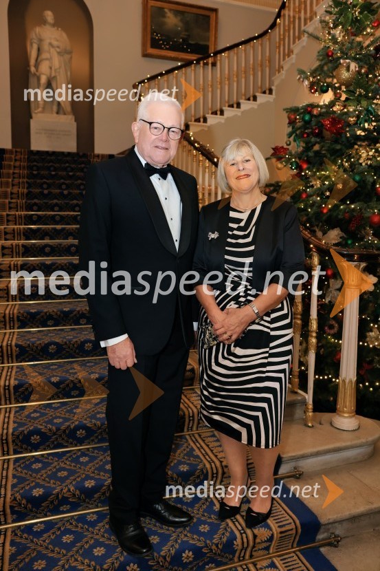  Lord German, Poslanec Zgornjega doma Združenega kraljestva;  Lady GermanChristmas Gala 2024, dogodek Britansko - slovenske gospodarske zbornice