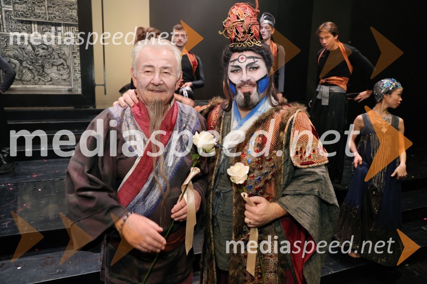 Valentin Pivovarov, operni pevec;  Jaki Jurgec, operni solistTurandot, opera na odru Slovenskega narodnega gledališča Maribor
