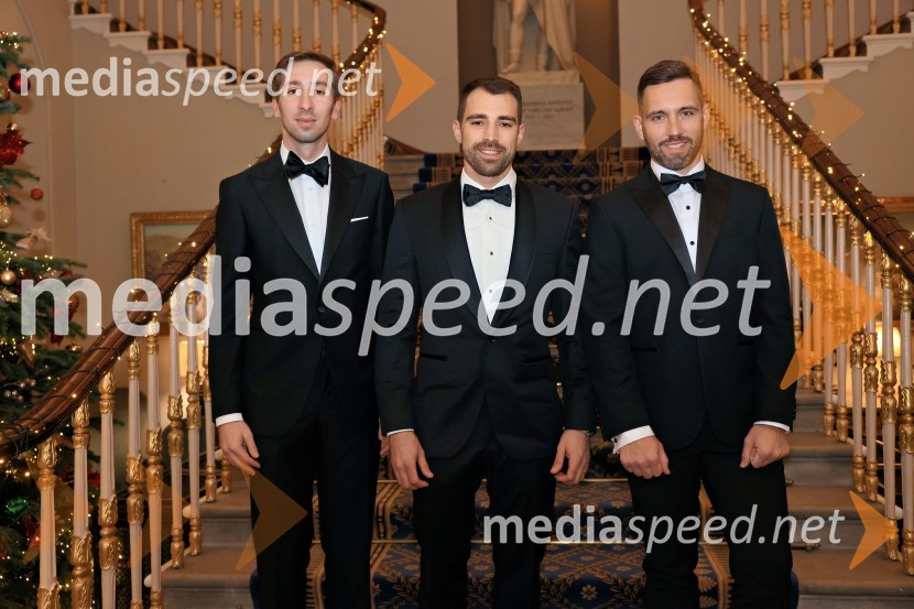  Matic Čad;  Gregor Tim Grünfeld, direktor, CastltAnywhere;  Simon Tratnik, Human1stChristmas Gala 2024, dogodek Britansko - slovenske gospodarske zbornice