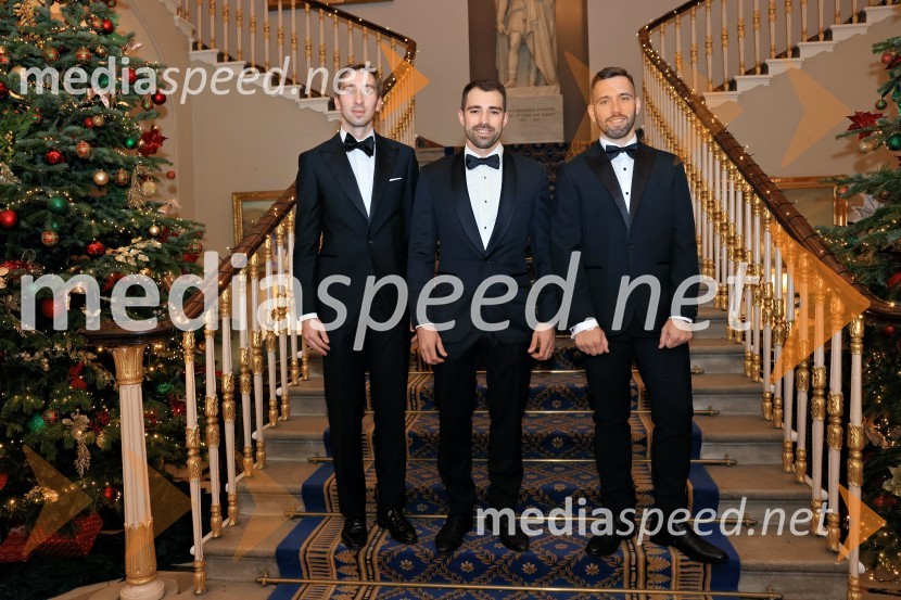  Matic Čad;  Gregor Tim Grünfeld, direktor, CastltAnywhere;  Simon Tratnik, Human1stChristmas Gala 2024, dogodek Britansko - slovenske gospodarske zbornice