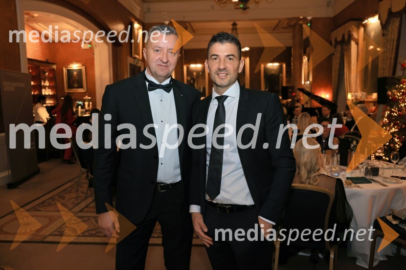  Sergej Požar, Alantra;  Marko Bombač,  predsednik uprave, Ljubljanska borzaChristmas Gala 2024, dogodek Britansko - slovenske gospodarske zbornice