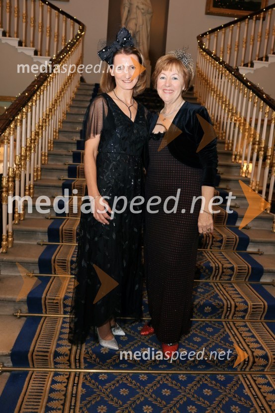  Ivana Nedižavec Korada,  namestnica direktorice, Center of Excellence in Finance;  Irena Lemut Čeh, LabenaChristmas Gala 2024, dogodek Britansko - slovenske gospodarske zbornice