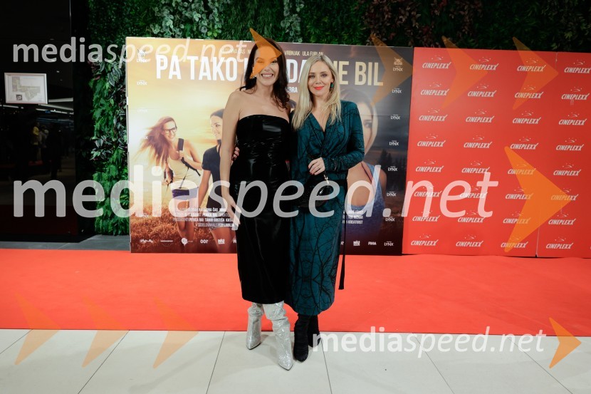  Ula  Furlan, igralka, voditeljica;  Katarina Čas, igralkaPa tako lep dan je bil, premiera slovenskega filma v Cineplexx Ljubljana