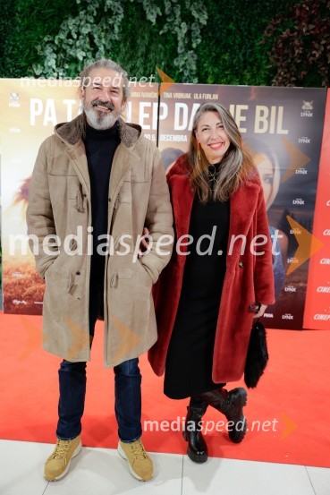  Aleš Pirec, prokurist, PIRANA d.o.o.;  Melinda Rebrek, izvršna producentka LJFWPa tako lep dan je bil, premiera slovenskega filma v Cineplexx Ljubljana