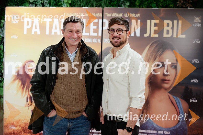  Borut Pahor, nekdanji predsednik Republike Slovenije;  Perica Rai, režiserPa tako lep dan je bil, premiera slovenskega filma v Cineplexx Ljubljana
