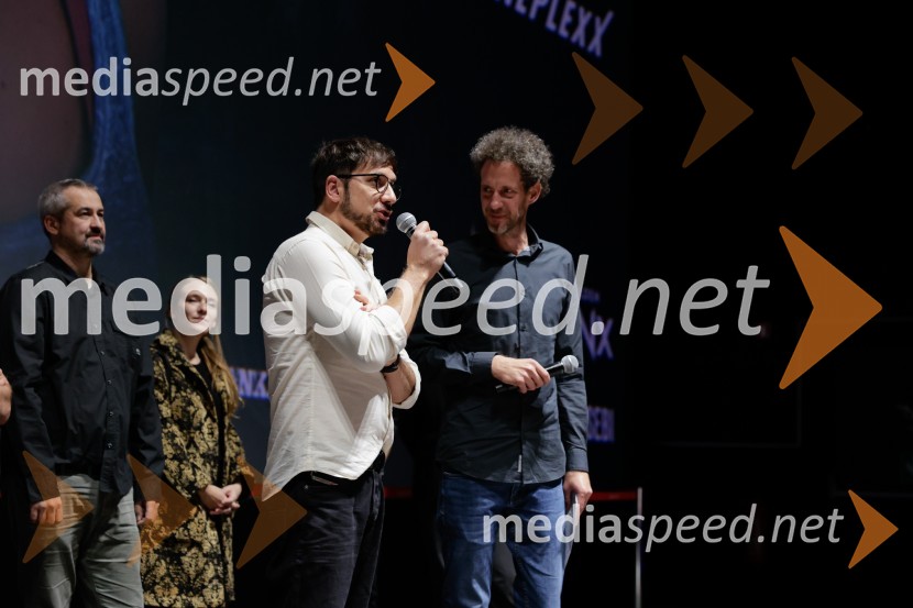  Perica Rai, režiser;  Toni Cahunek, igralec, novinarPa tako lep dan je bil, premiera slovenskega filma v Cineplexx Ljubljana