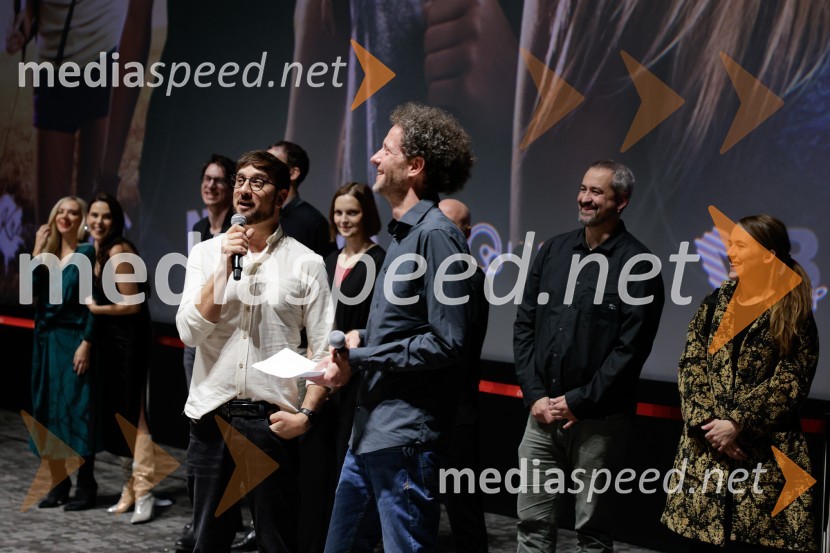  Perica Rai, režiser;  Toni Cahunek, igralec, novinarPa tako lep dan je bil, premiera slovenskega filma v Cineplexx Ljubljana