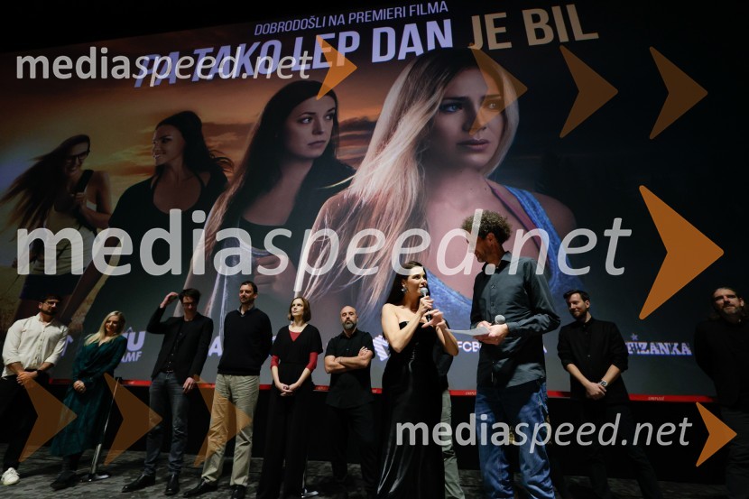  Ula  Furlan, igralka, voditeljica;  Toni Cahunek, igralec, novinarPa tako lep dan je bil, premiera slovenskega filma v Cineplexx Ljubljana