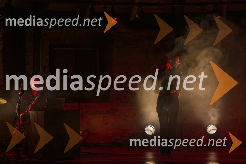  Jure Pukl, glasbenik;  Urška Centa, plesalka flamenkaNa pragu nevidnega, predstava ob jubileju Lutkovnega gledališča Maribor