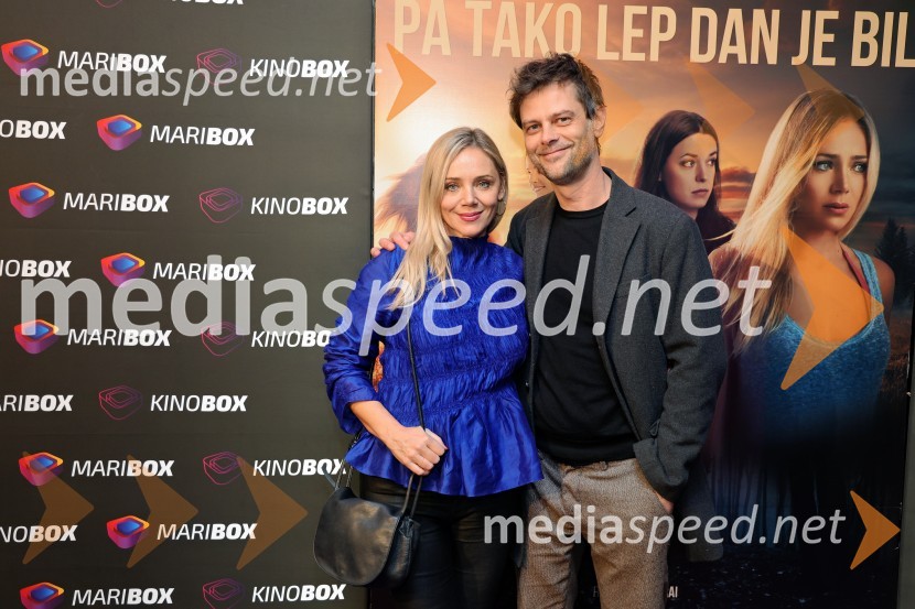  Katarina Čas, igralka;  Luca CiutPremiera filma Pa tako lep dan je bil s Katarino Čas v Mariboxu